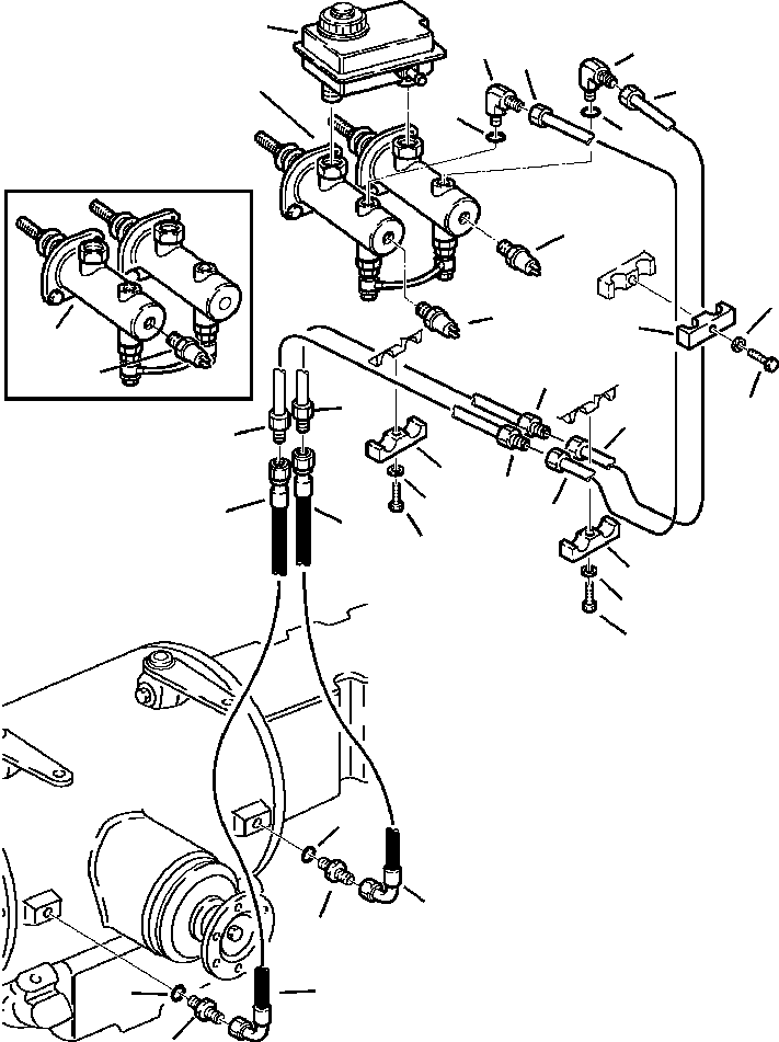 Part |$3. MACHINE HYDRAULIC PIPING - BRAKE LINES [H3800-01A0]