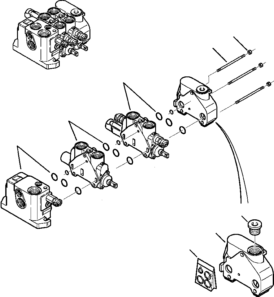 Part |$11. LOADER CONTROL VALVE - COMPLETE ASSEMBLY - GP BUCKET [H6200-01A0]