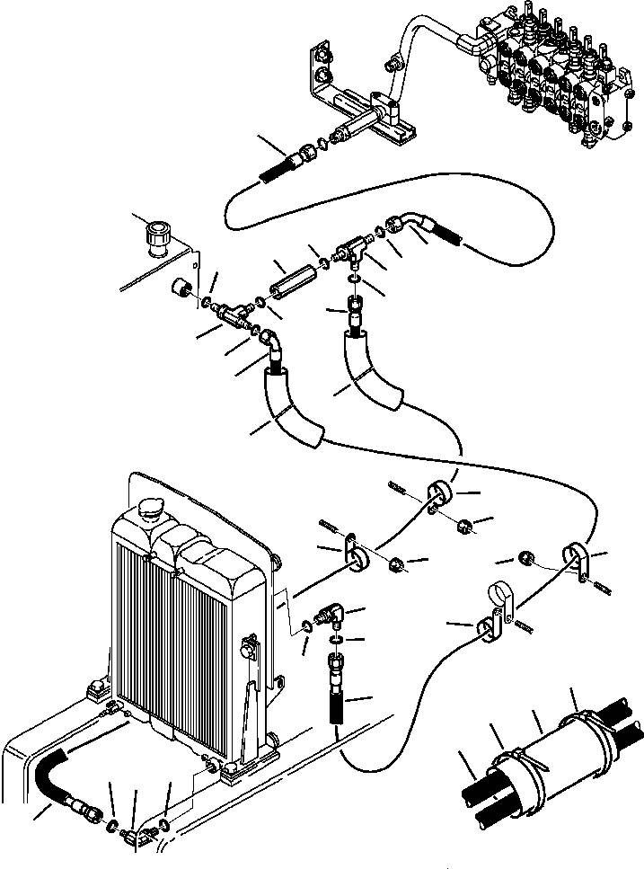 Part |$57. HYDRAULIC PIPING - COOLER AND RETURN LINES [H6500-01A4]