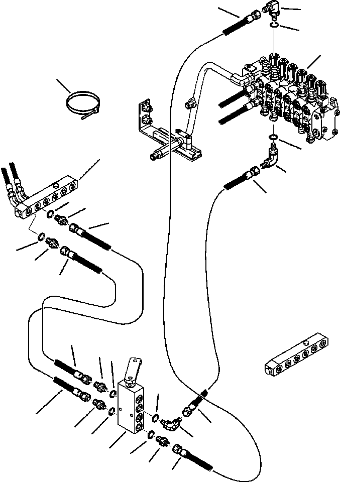 WB150AN1 WBH20000A24B IG. H6566-P2A4 PPC SYSTEM - PIPING - MANIFOLD TO PATTERN CHANGE TO ARM SECTION