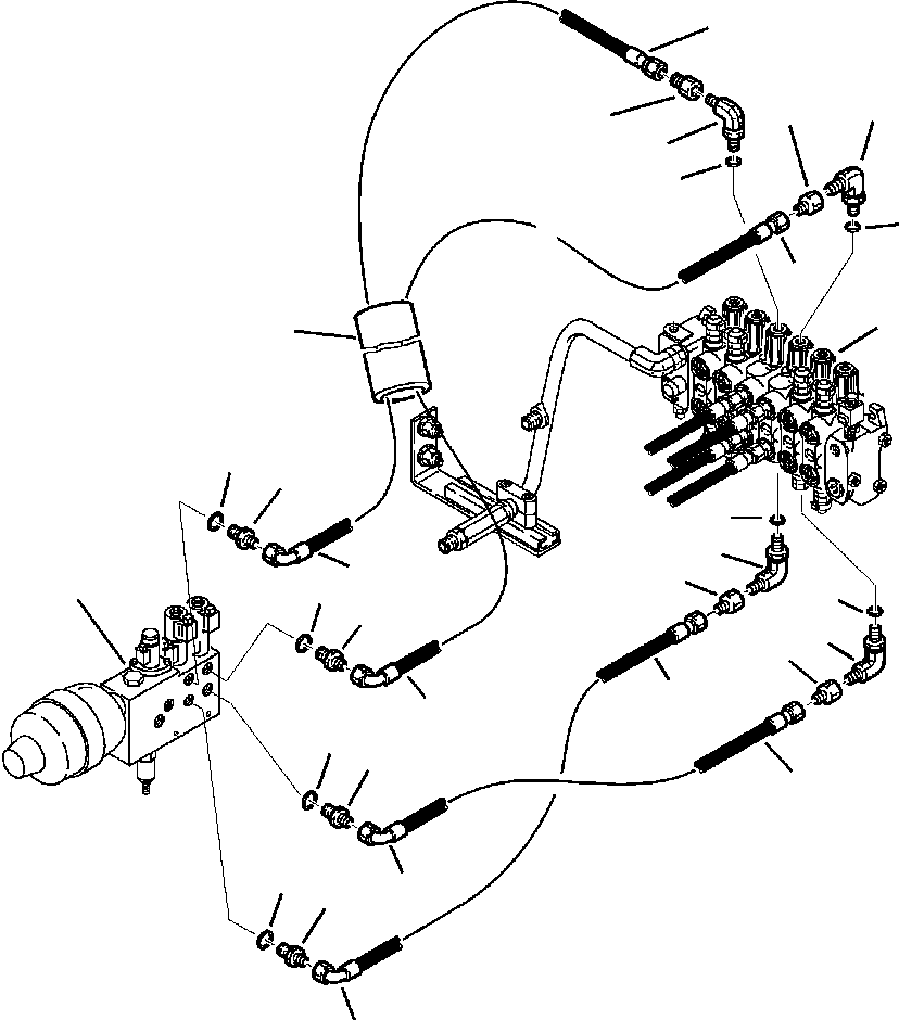 Part |$70. PPC SYSTEM - PIPING - SUPPLY VALVE TO OUTRIGGER SECTIONS [H6566-P2A6]