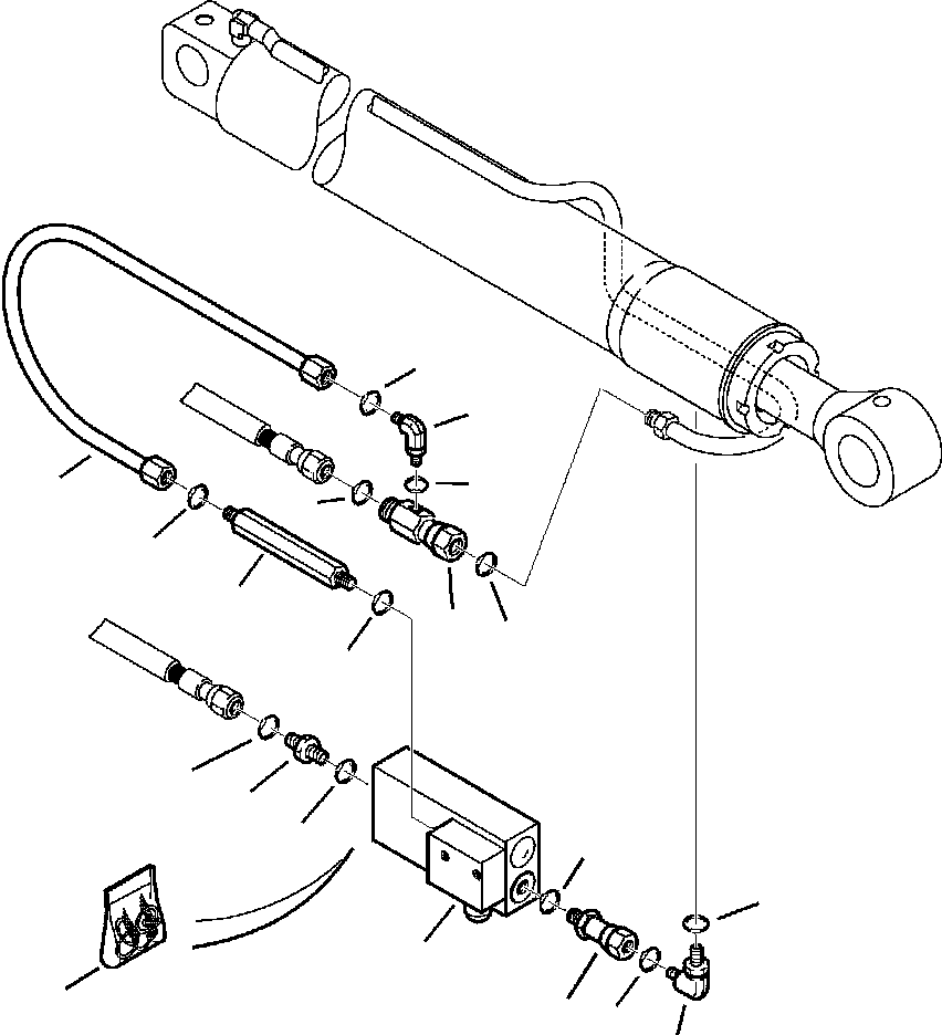 Part |$88. BACKHOE PIPING - BOOM CYLINDER SAFETY VALVE [H6700-01A2]