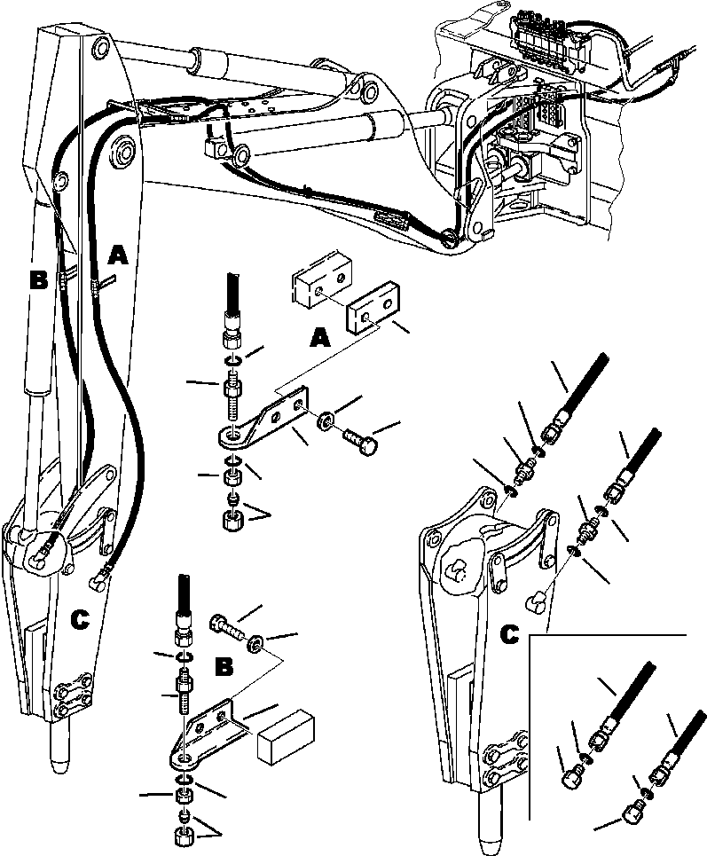 Part |$104. HAMMER PIPING - ARM TO HAMMER [H6900-01A5]