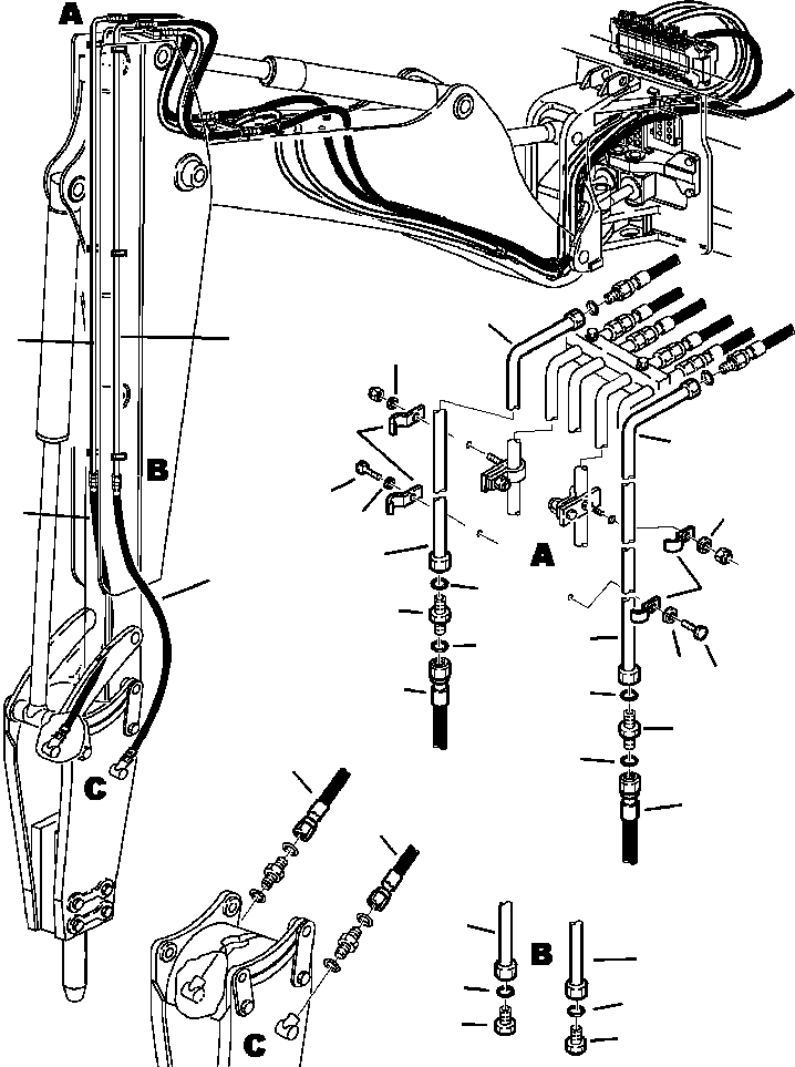 Part |$106. HAMMER PIPING - TELESCOPIC ARM TO HAMMER [H6900-01A7]