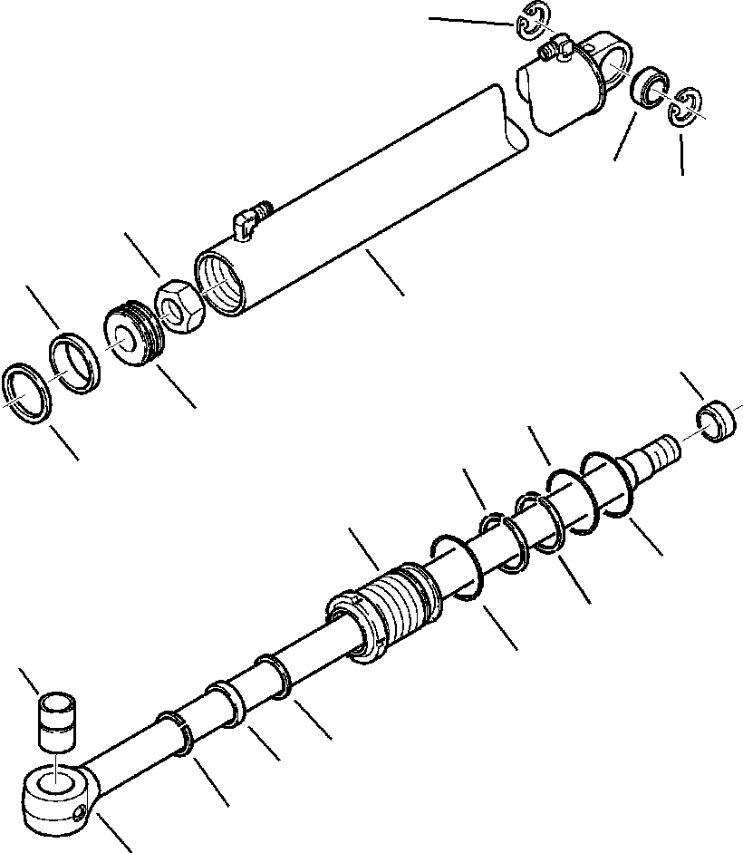 Part |$128. BACKHOE CYLINDER - ARM - OFFSET [H7007-01A4]