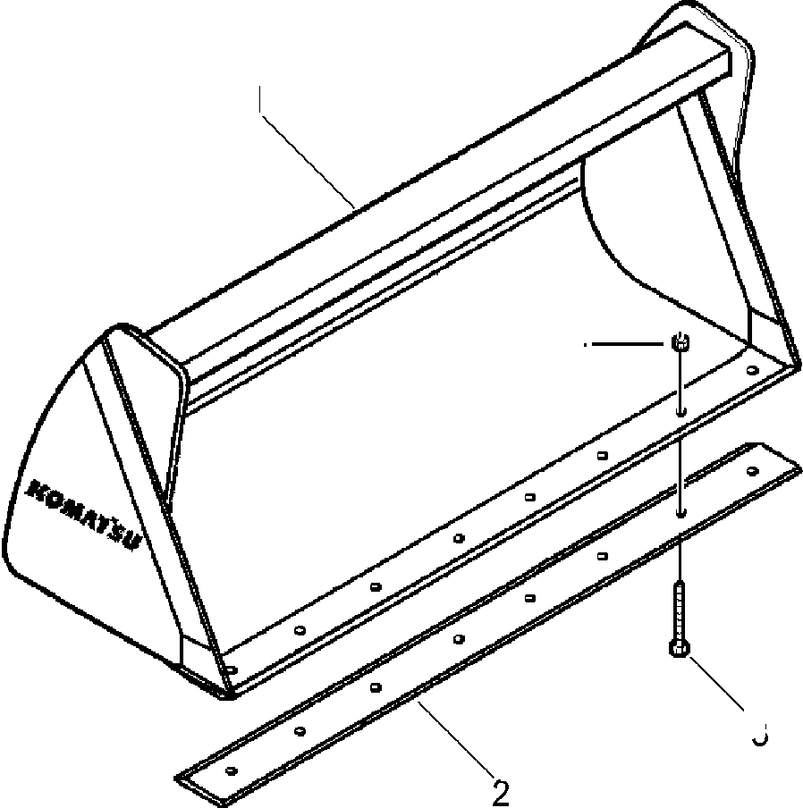 Part |$1. GP BUCKET - 1.25 YARD [T1050-01A0]