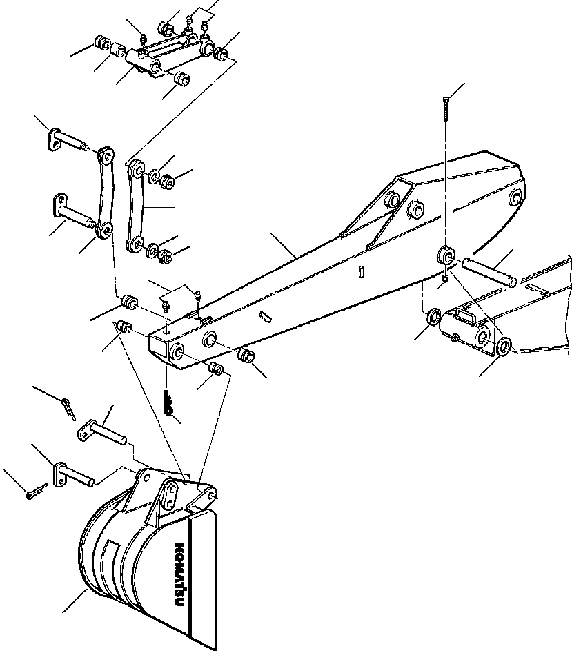 Part |$10. BACKHOE ARM AND BUCKET [T2010-01A0]