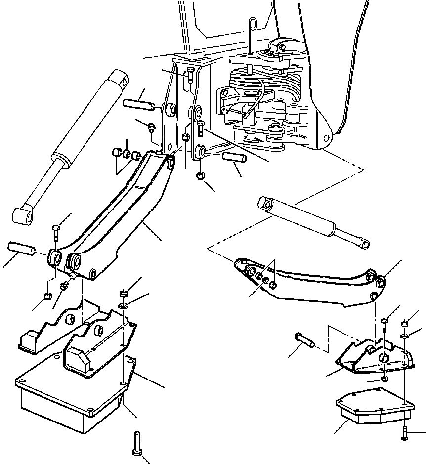 Part |$14. BACKHOE OUTRIGGERS - BOLT ON RUBBER PADS [T2020-01A2]