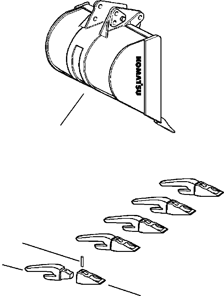 Part |$20. BACKHOE BUCKET - 30 INCH WIDE [T2050-01A3]