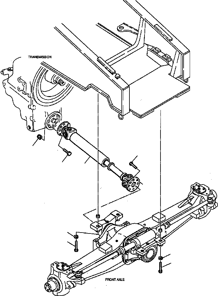 Part |$1. FRONT PROPELLER SHAFT AND FRONT AXLE MOUNTING [F3200-03A0]