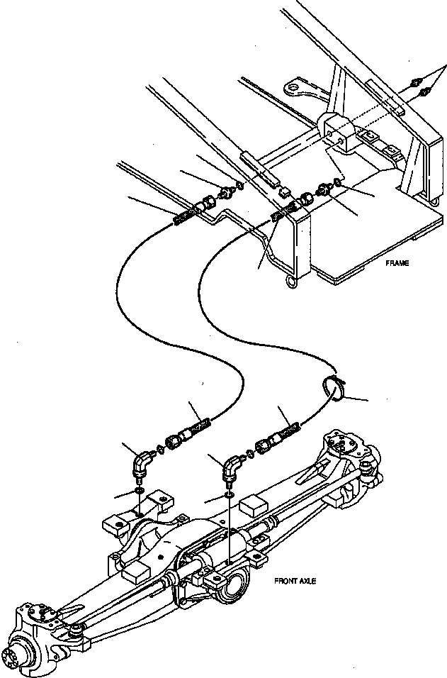 WB150AWN RXB04901 IG. F3210-02A0 AXLE LUBRICATING PIPING