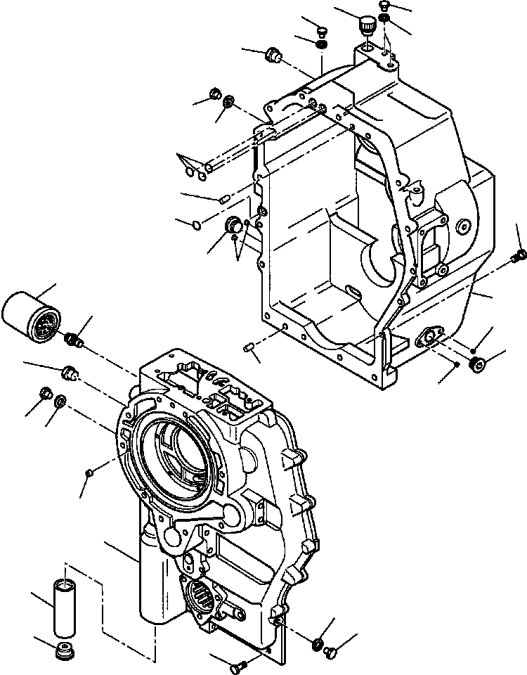 WB150AWN RXB03561 IG. F3220-02A0 TRANSMISSION - FRONT AND REAR HOUSING