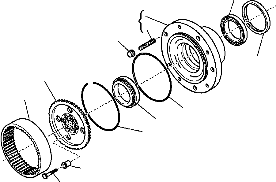 Part |$21. FRONT AXLE - WHEEL HUB [F3425-03A0]