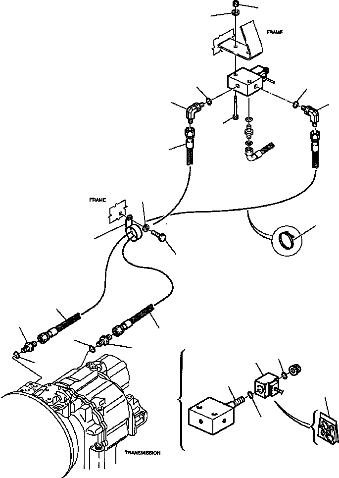 Part |$1. HYDRAULIC PIPING - REAR AXLE LOCKING CONTROL [H3520-02A0]