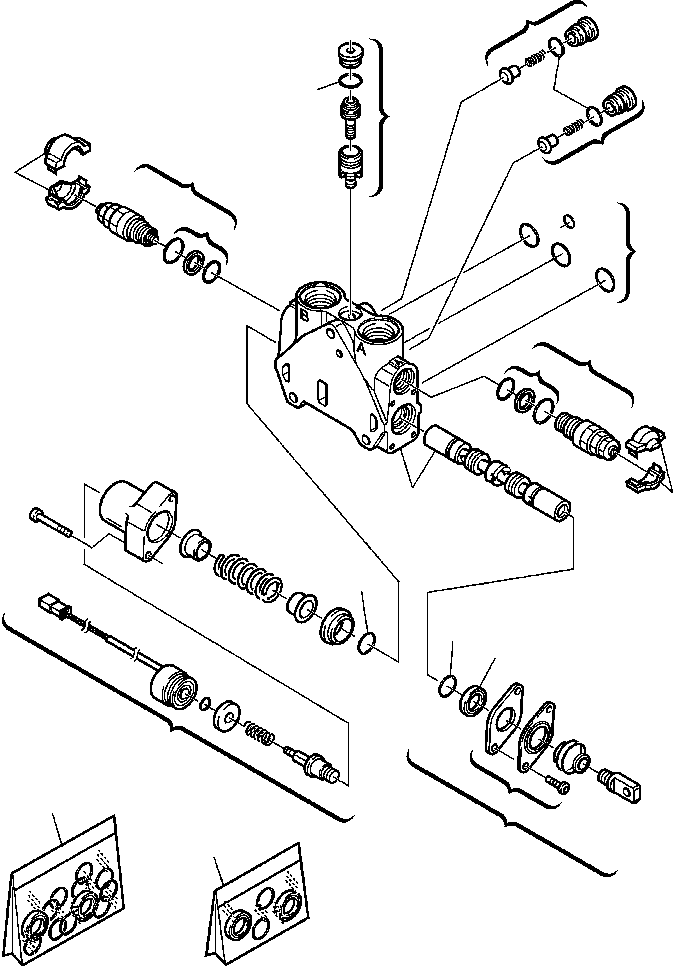 Part |$10. SHOVEL CONTROL VALVE - SHOVEL DUMP SECTION [H6215-01A0]