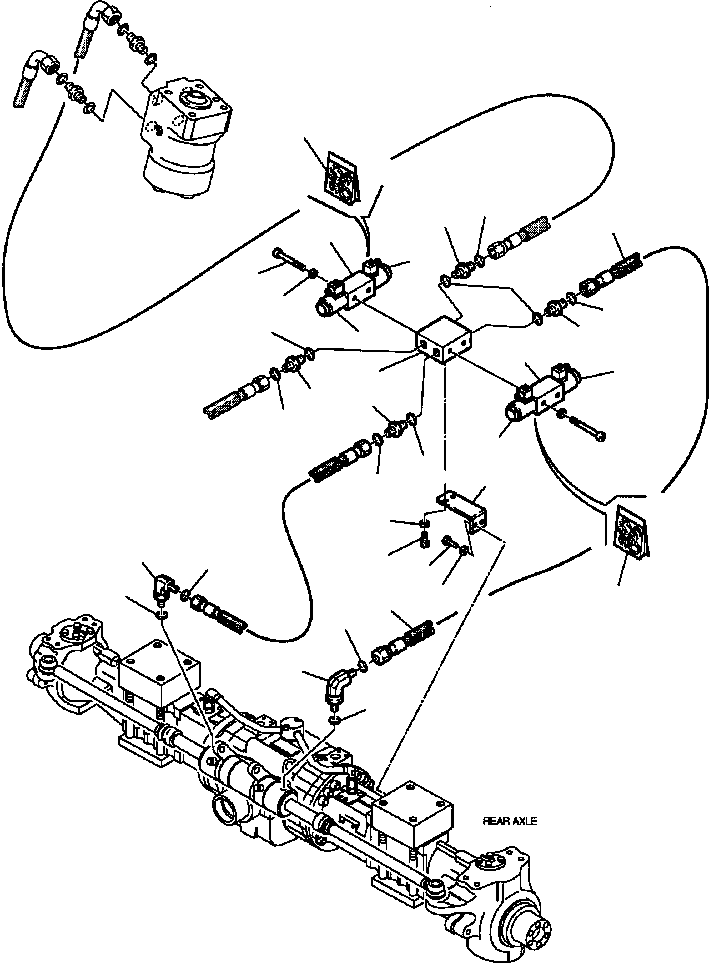 Part |$35. HYDRAULIC PIPING - STEERING LINE TO ELECTRO-VALVE [H6560-03A0]