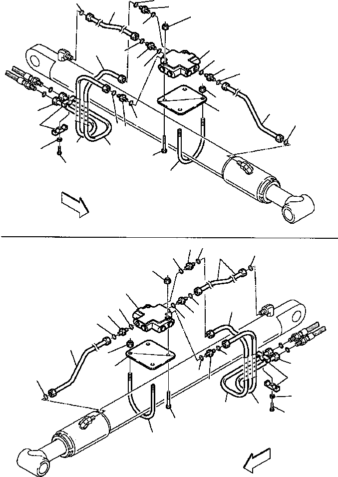 Part |$38. HYDRAULIC PIPING - SHOVEL LIFTING CYLINDER SAFETY VALVE [H6620-02A0]