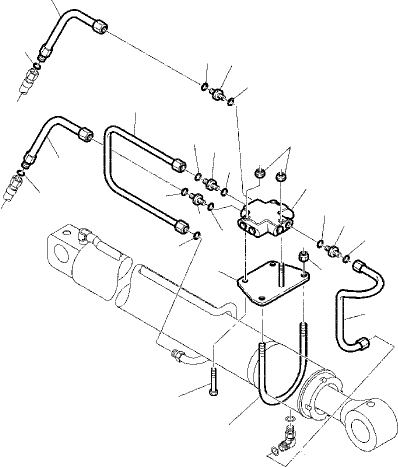 Part |$52. HYDRAULIC PIPING - BOOM CYLINDER LINE SAFETY VALVE [H6725-01A0]