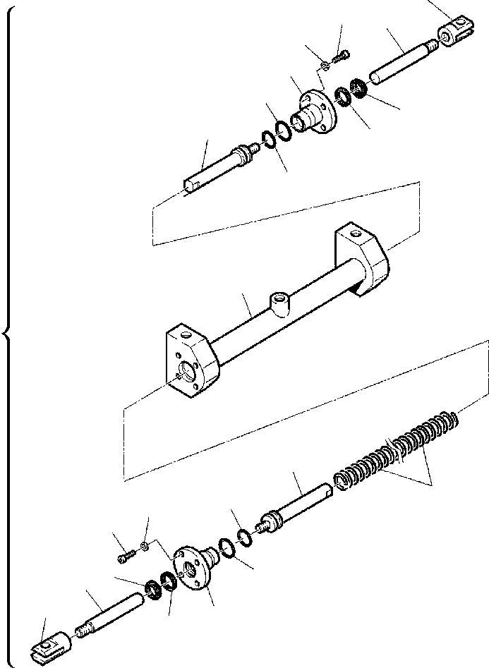 Part |$5. HYDRAULIC CYLINDER - QUICK COUPLING FOR BUCKET [T7045-01A0]