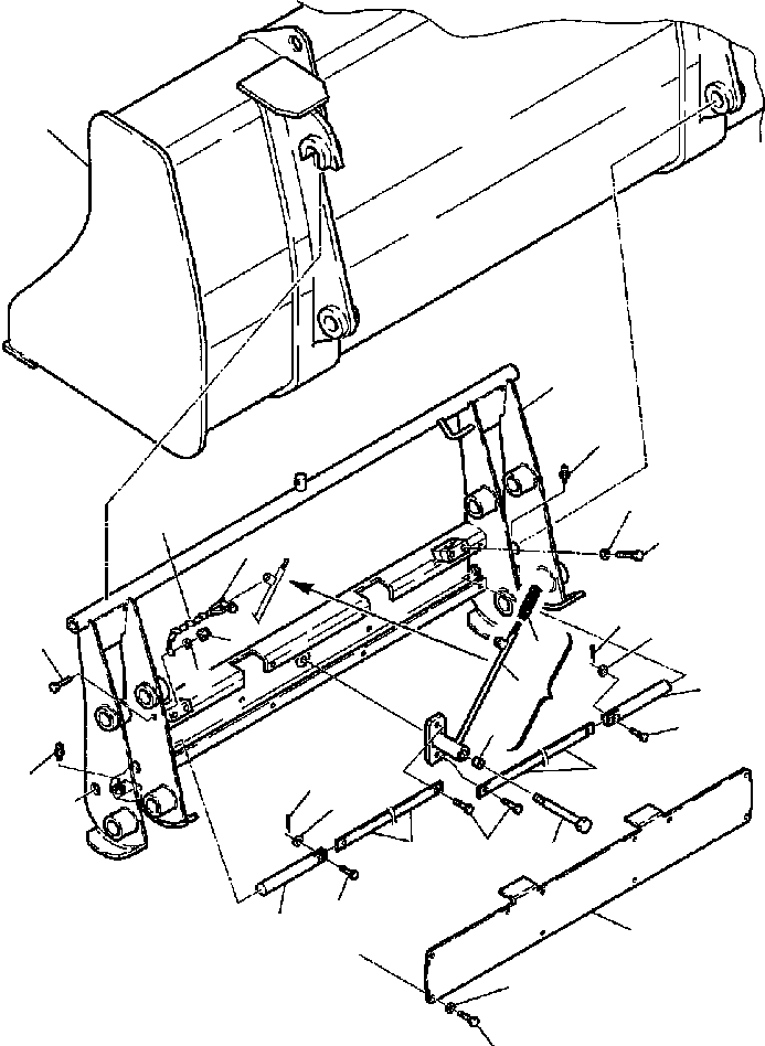 Part |$6. BUCKET - QUICK MECHANICAL COUPLING [T7050-01A0]