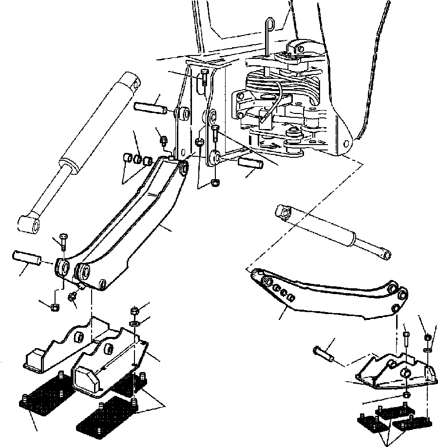 Part |$20. HORIZONTAL OUTRIGGER - PEGGED PADS [T7420-01A0]