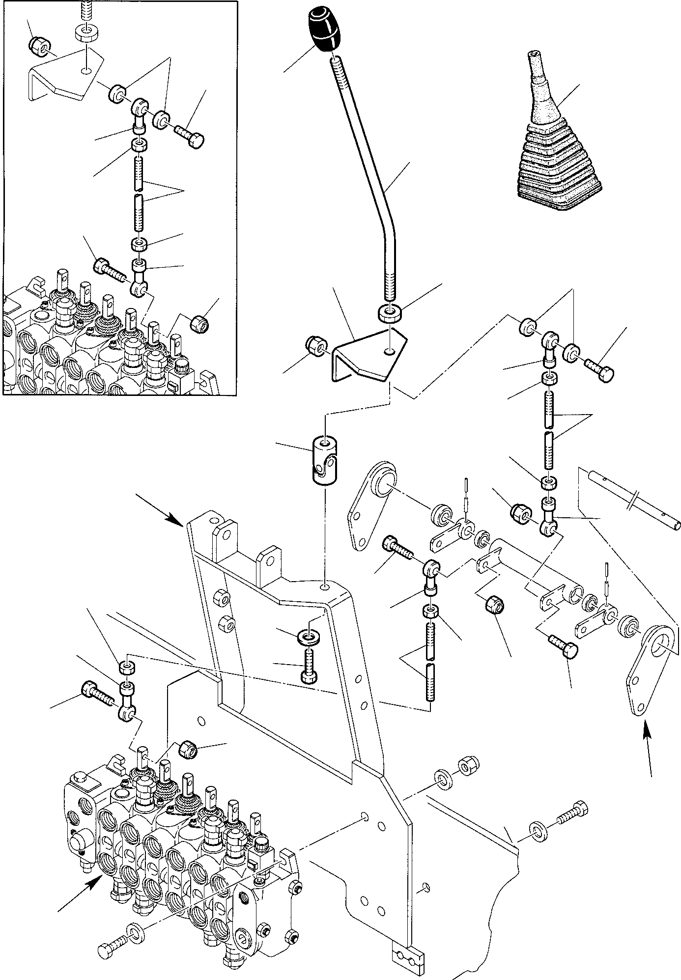 Part 9. BACKHOE CONTROL LEVERS - KOMATSU LAYOUT CONTROL (2/2) [4430]