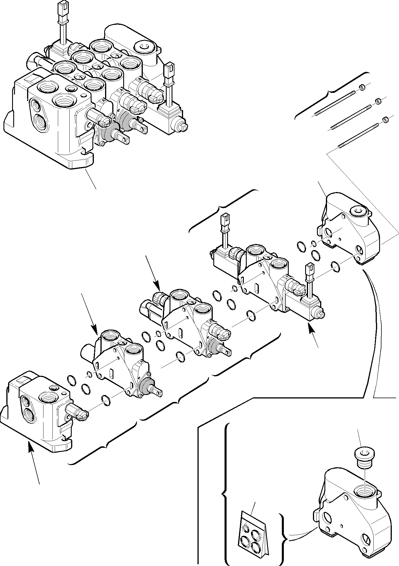 Part 9. SHOVEL CONTROL VALVE (FOR BUCKET 4 IN 1) (1/5) [6260]