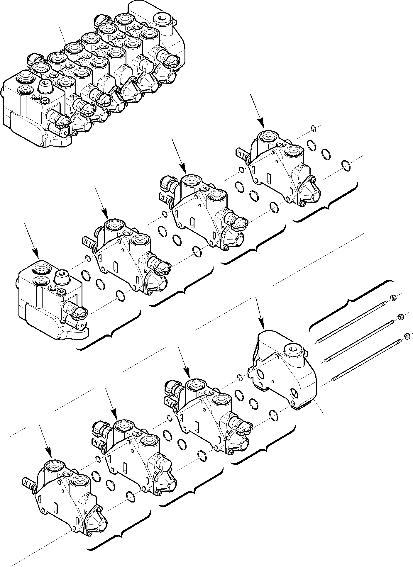 Part 14. BACKHOE CONTROL VALVE (1/8) [6290]