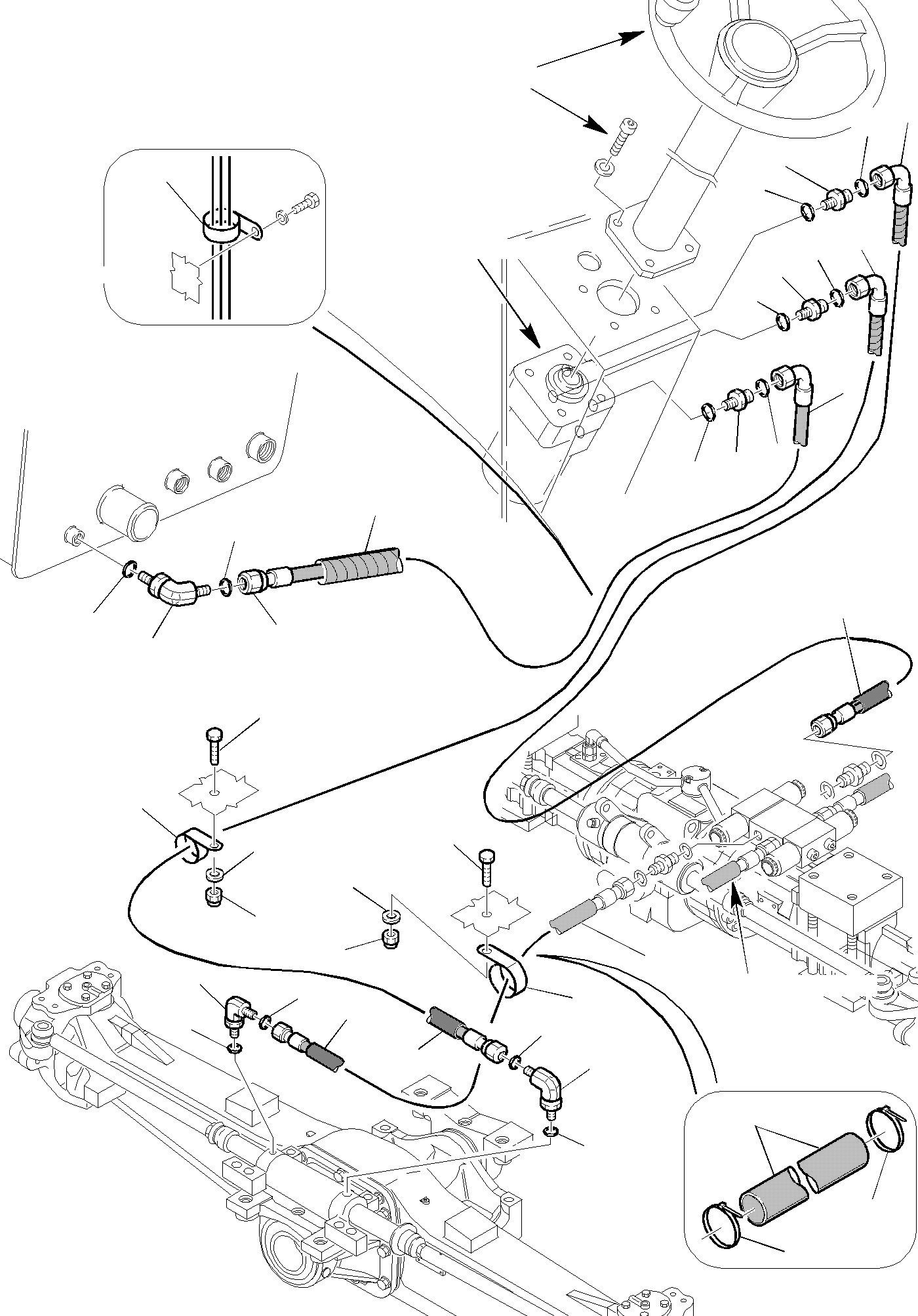 Part 36. HYDRAULIC PIPING (STEERING LINE) (2/3) [6560]