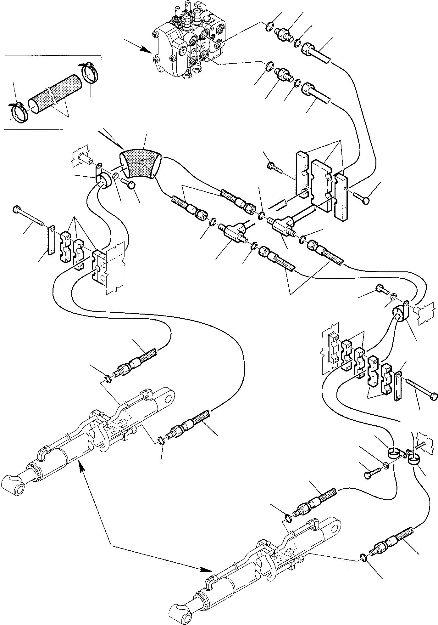 Part 39. HYDRAULIC PIPING (SHOVEL LIFTING CYLINDER LINE) (1/2) [6600]