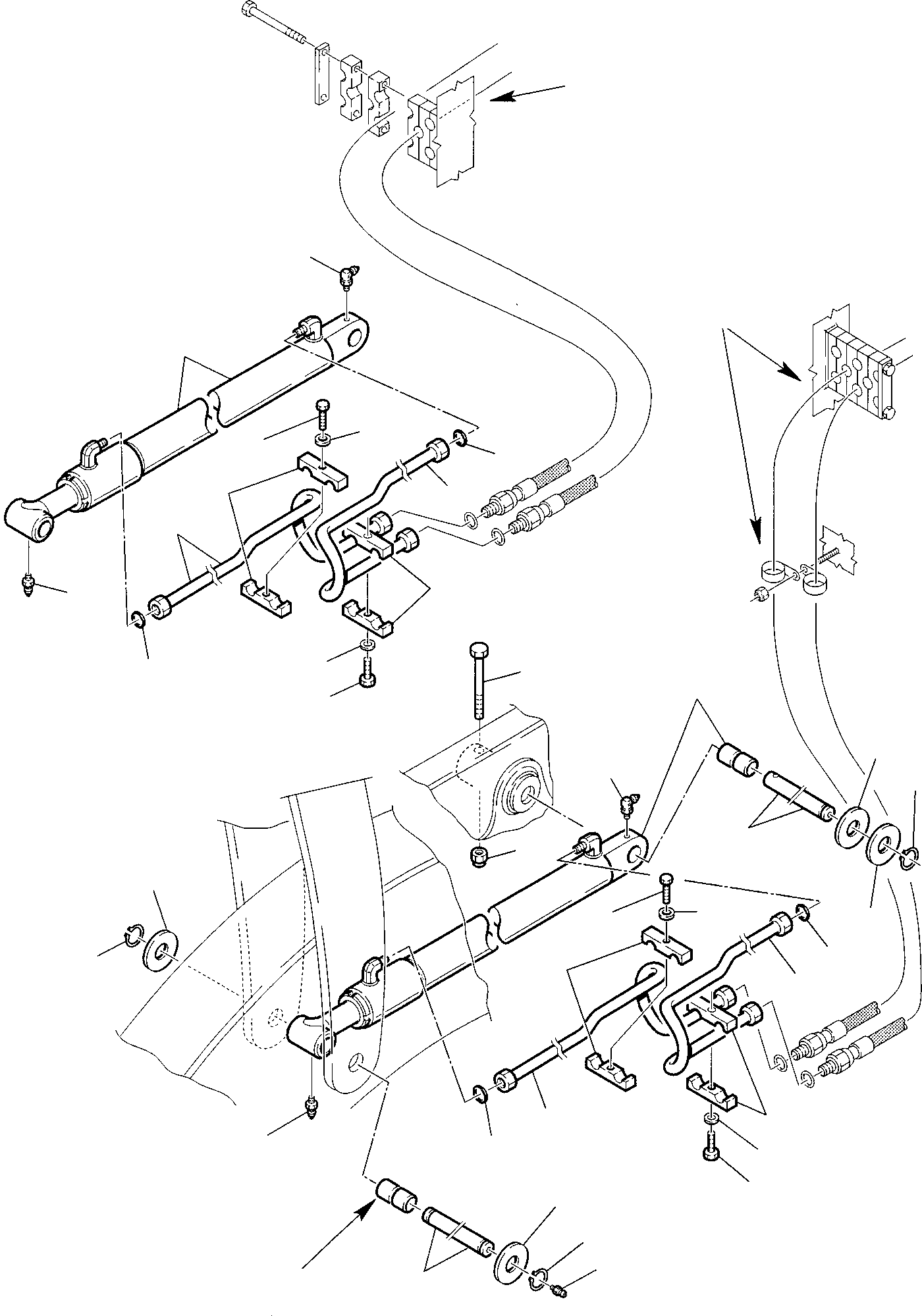 Part 40. HYDRAULIC PIPING (SHOVEL LIFTING CYLINDER LINE) (2/2) [6610]