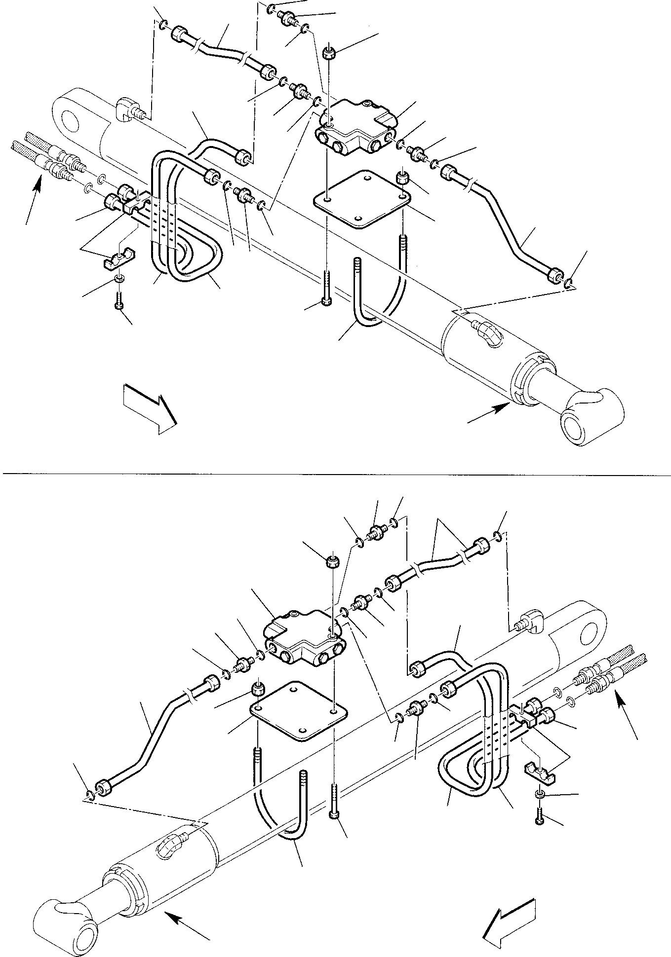 Part 41. HYDRAULIC PIPING (SHOVEL LIFTING CYLINDER) (SAFETY VALVE) (OPTIONALS) [6620]