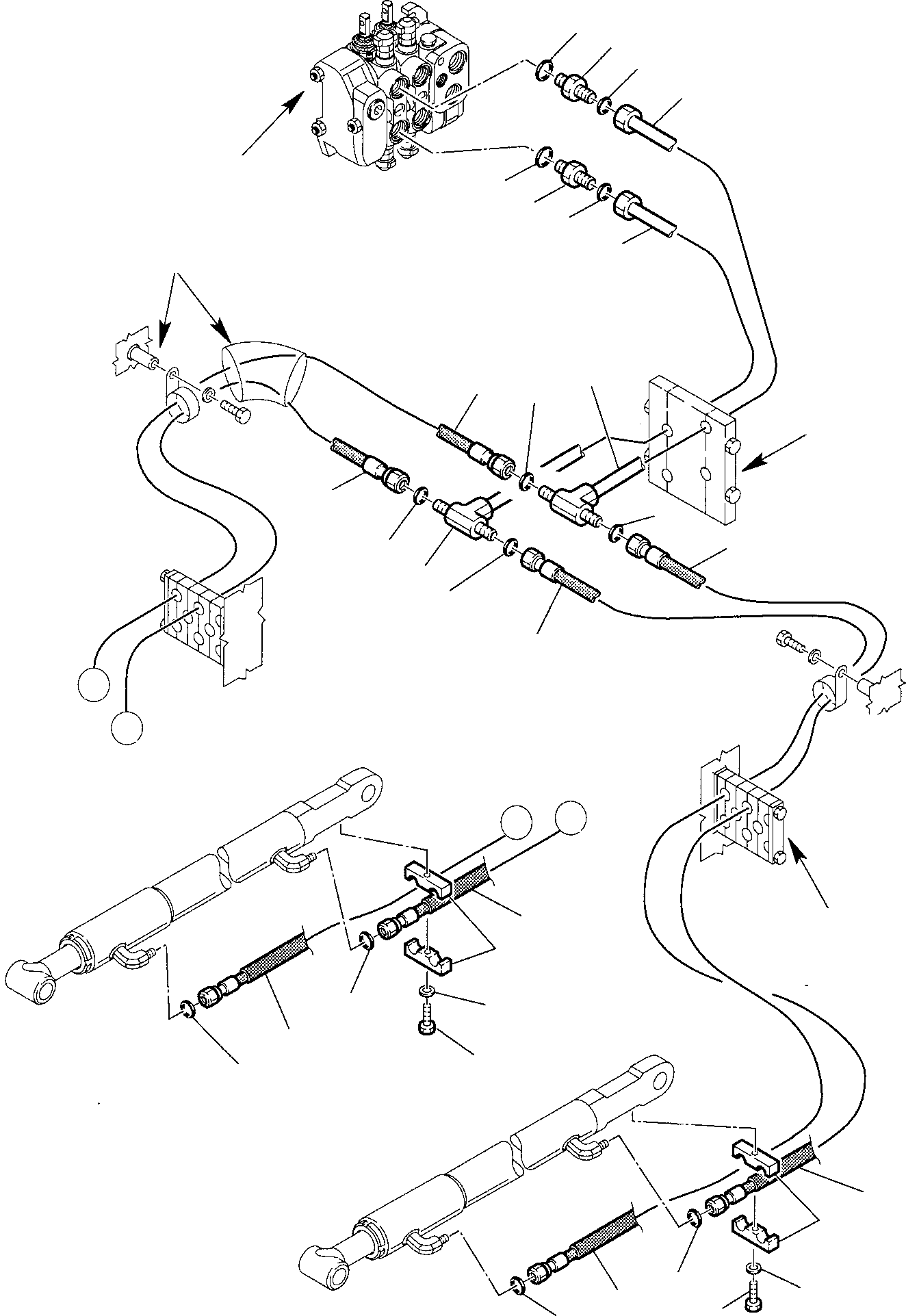 Part 43. HYDRAULIC PIPING (SHOVEL TIPPING CYLINDER LINE) (1/2) [6630]