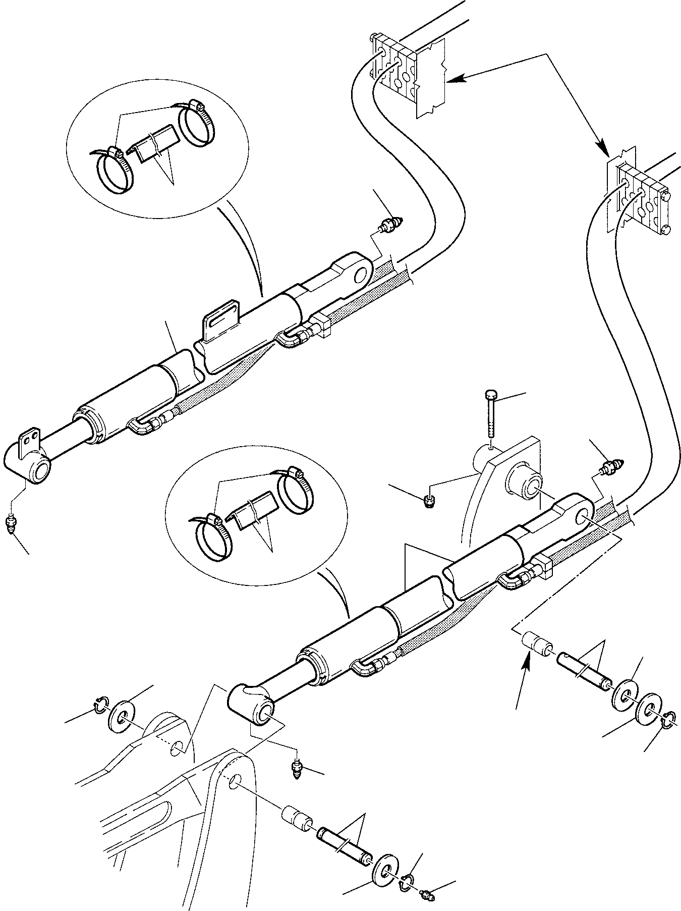 Part 44. HYDRAULIC PIPING (SHOVEL TIPPING CYLINDER LINE) (2/2) [6640]