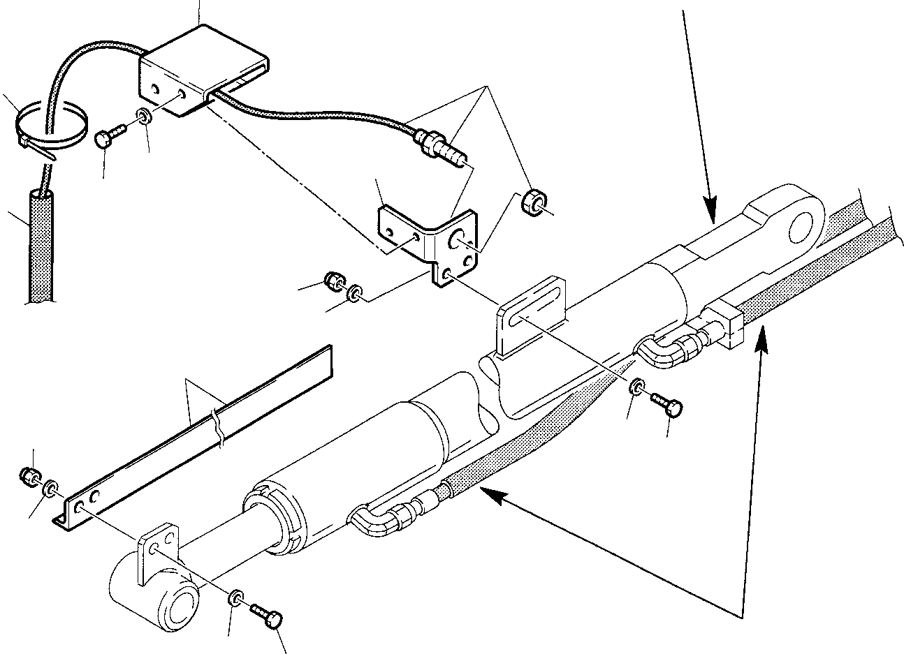 Part 45. HYDRAULIC PIPING (SHOVEL TIPPING CYLINDER LINE) (WITH RETURN TO DIG) [6645]