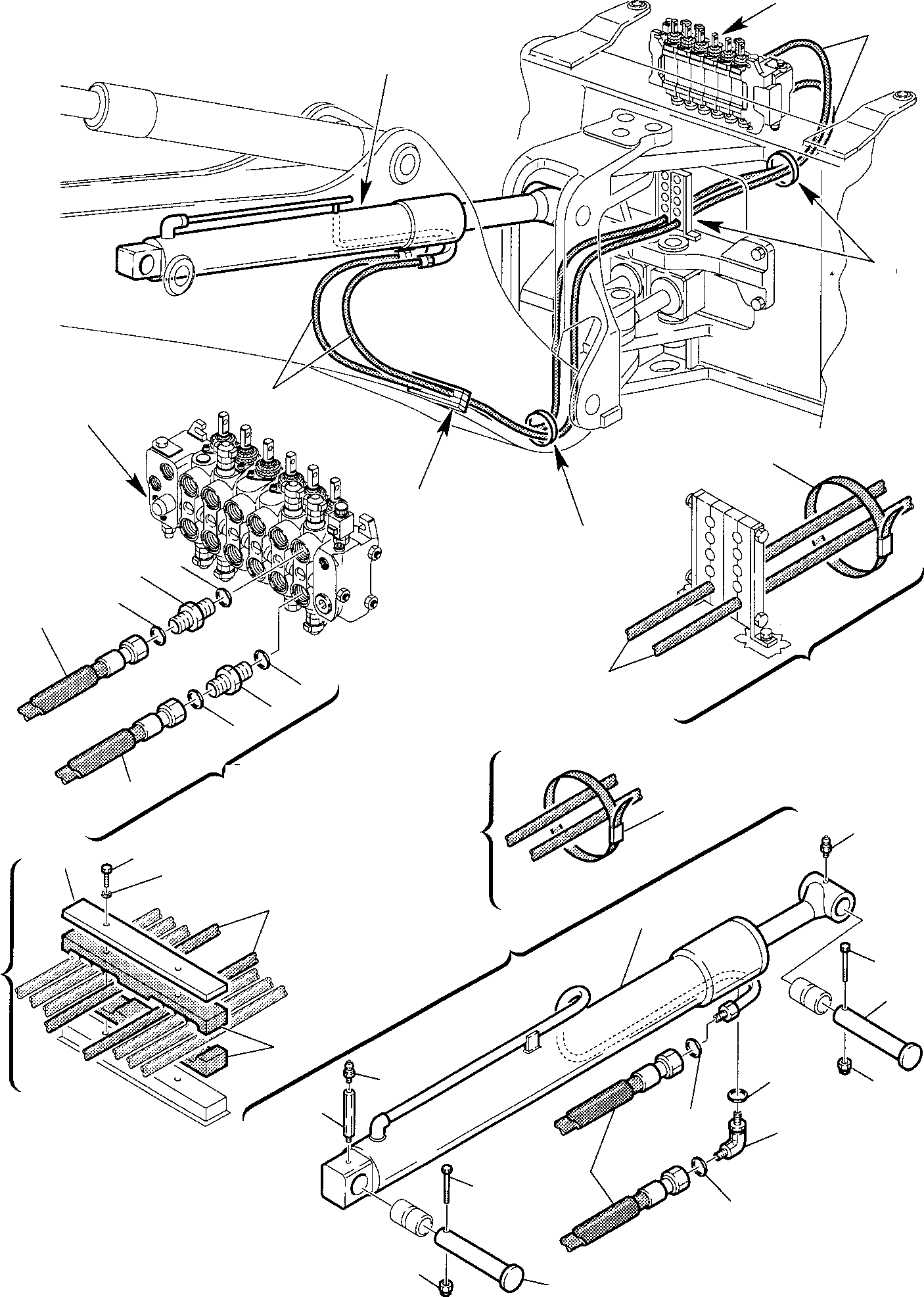 Part 54. HYDRAULIC PIPING (BOOM CYLINDER LINE) [6720]