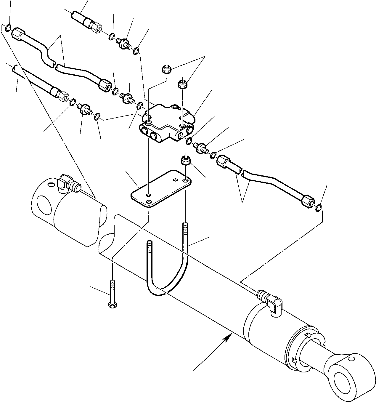 Part 57. HYDRAULIC PIPING (ARM CYLINDER LINE) (SAFETY VALVE) (OPTIONAL) [6735]