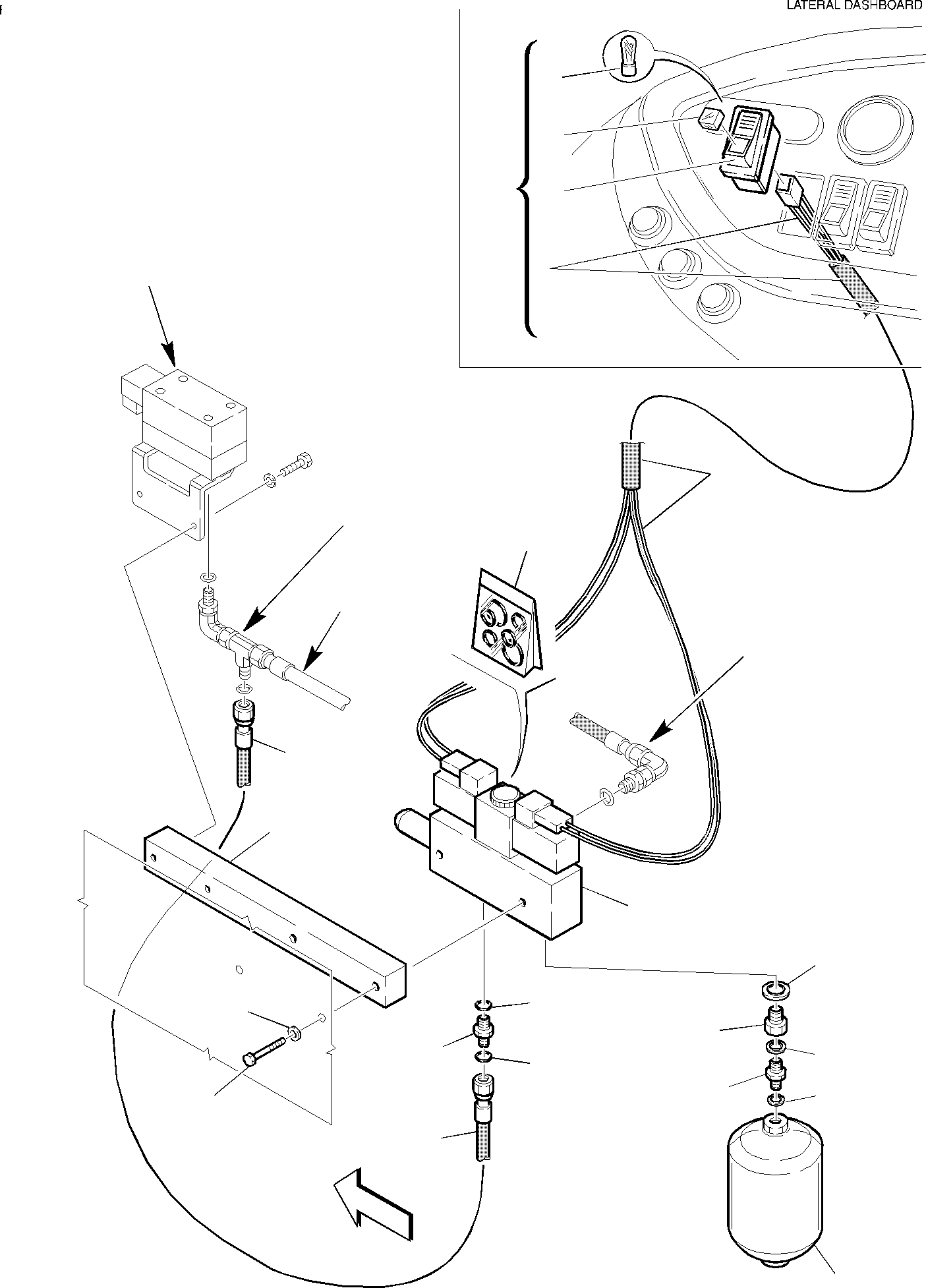 Part 76. HYDRAULIC PIPING (RIDE CONTROL) (1/5) (OPTIONAL) [6900]