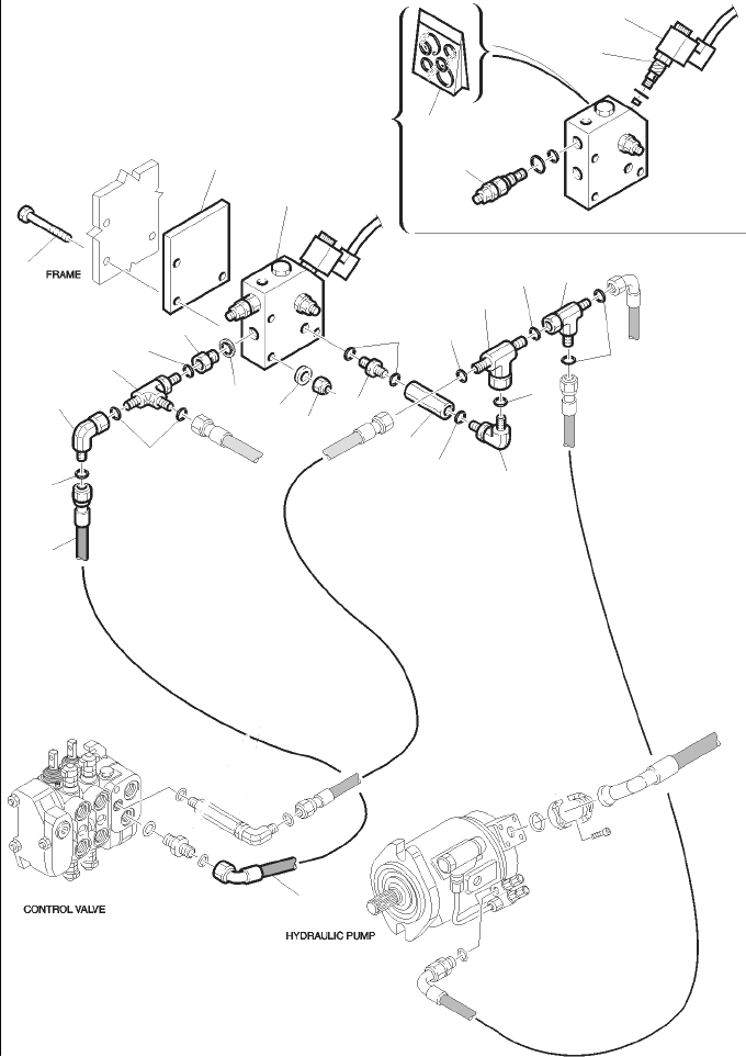 Part |$76. HYDRAULIC PIPING - HAND - HAMMER PIPING - VALVES [H6970-01A0]