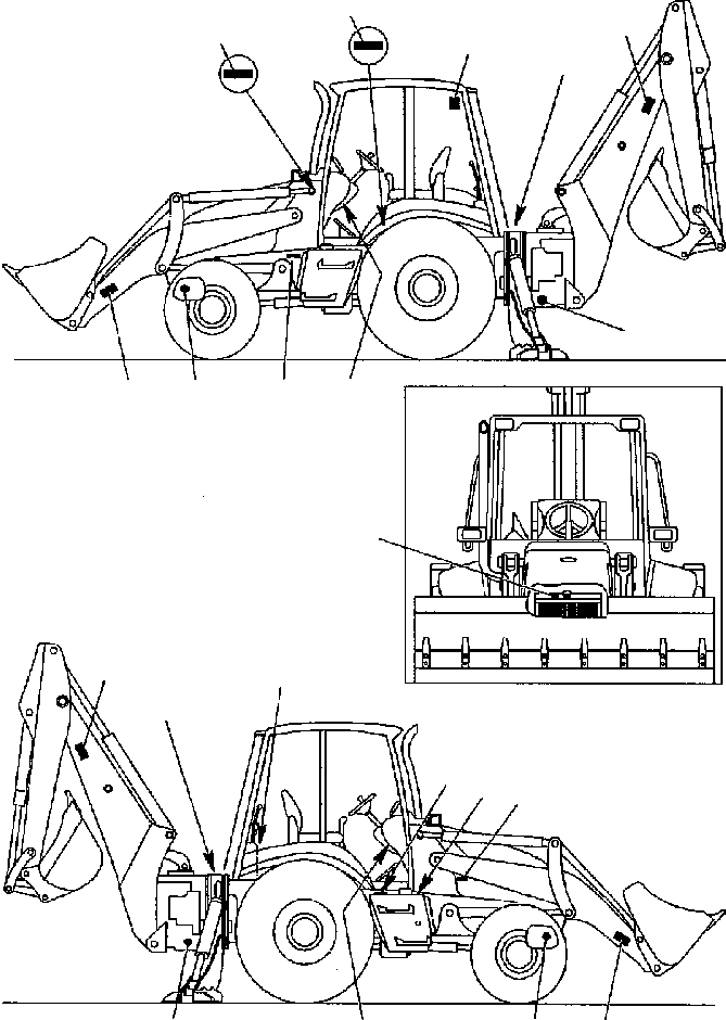 Part |$2. STICKERS - WARNING PLATE - WORKING EQUIPMENT DECALS [U9830-01A0]