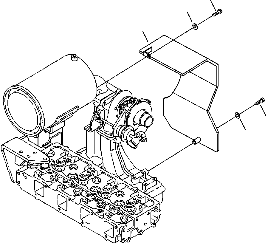 Part |$4. TURBO HEAT SHIELD [B1020-01A0]