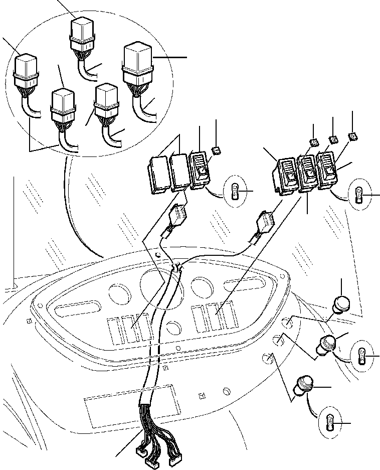 Part |$4. SIDE DASHBOARD - SWITCHES AND RELAYS [E1440-01A0]