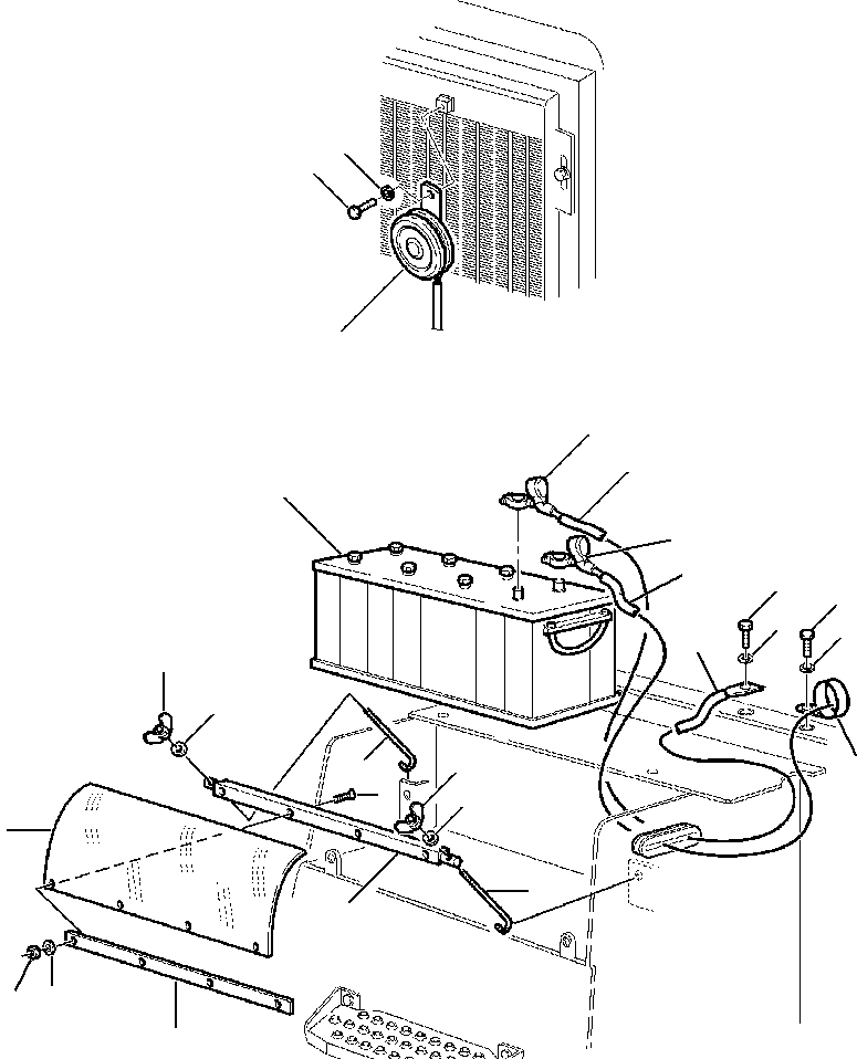 Part |$8. ELECTRICAL SYSTEM - BATTERY AND FRONT HORN [E1520-01A0]