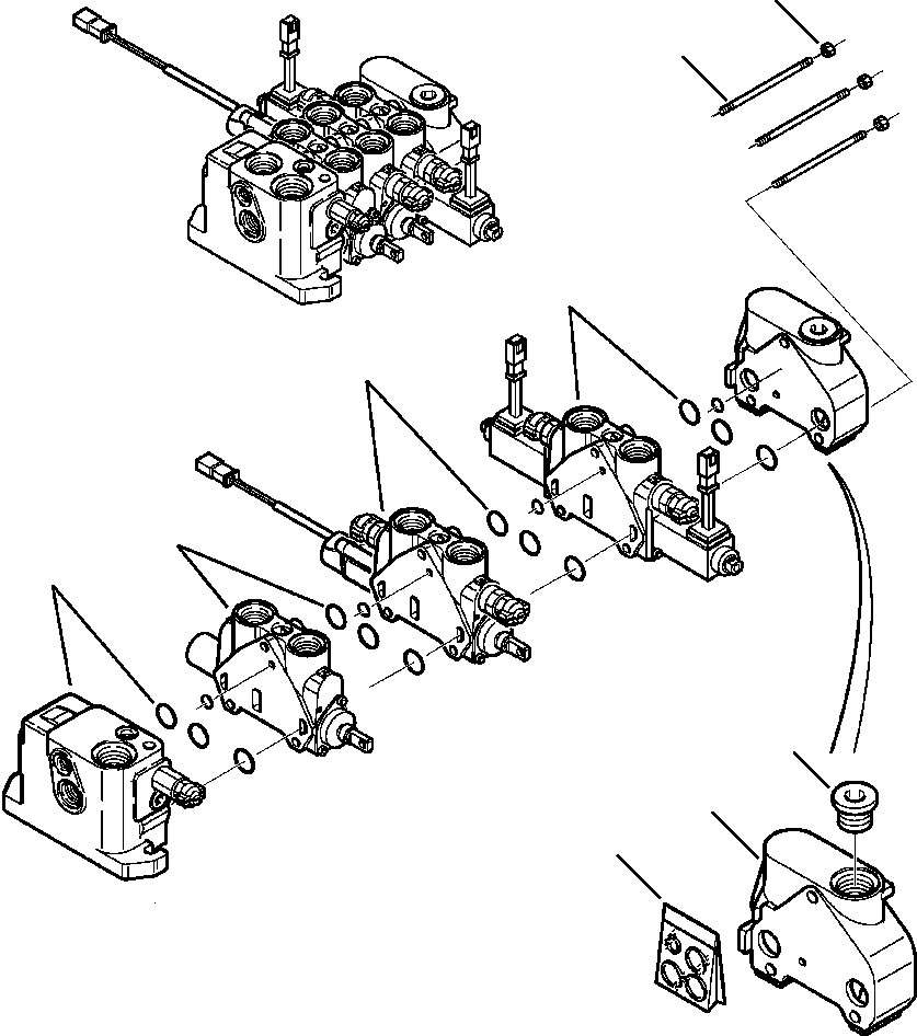 Part |$10. LOADER CONTROL VALVE - COMPLETE ASSEMBLY - MP BUCKET [H6250-01A0]