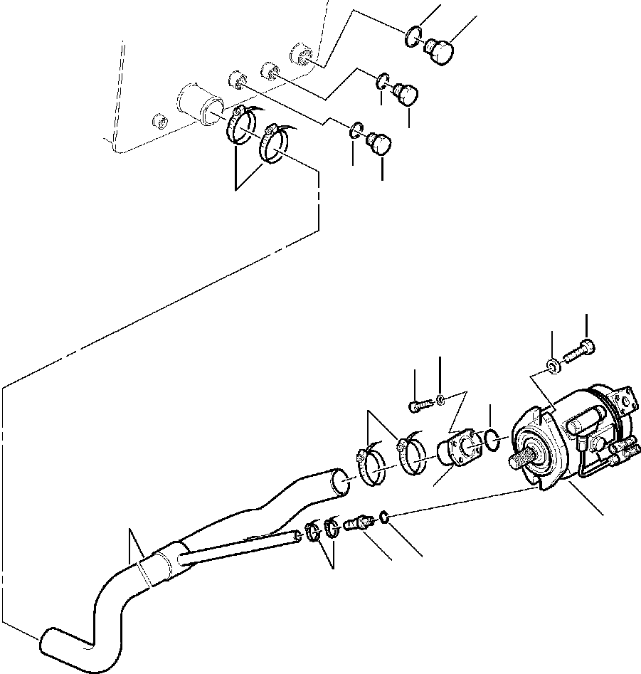 Part |$50. HYDRAULIC PIPING - PUMP SUCTION LINE [H6500-01A0]