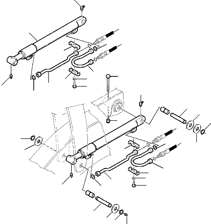 Part |$72. HYDRAULIC PIPING - LOADER BOOM CYLINDER LINES [H6610-01A0]