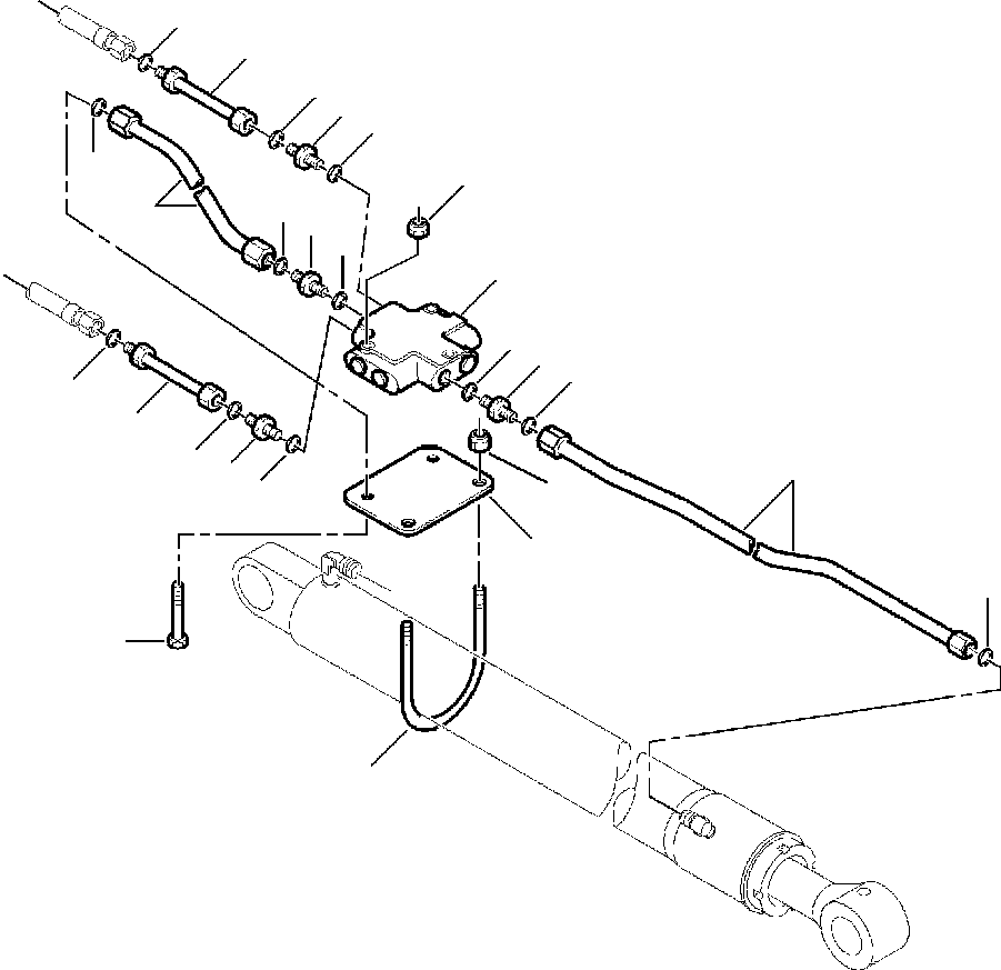 Part |$74. LOADER PIPING - BOOM CYLINDER SAFETY VALVES [H6620-01A0]