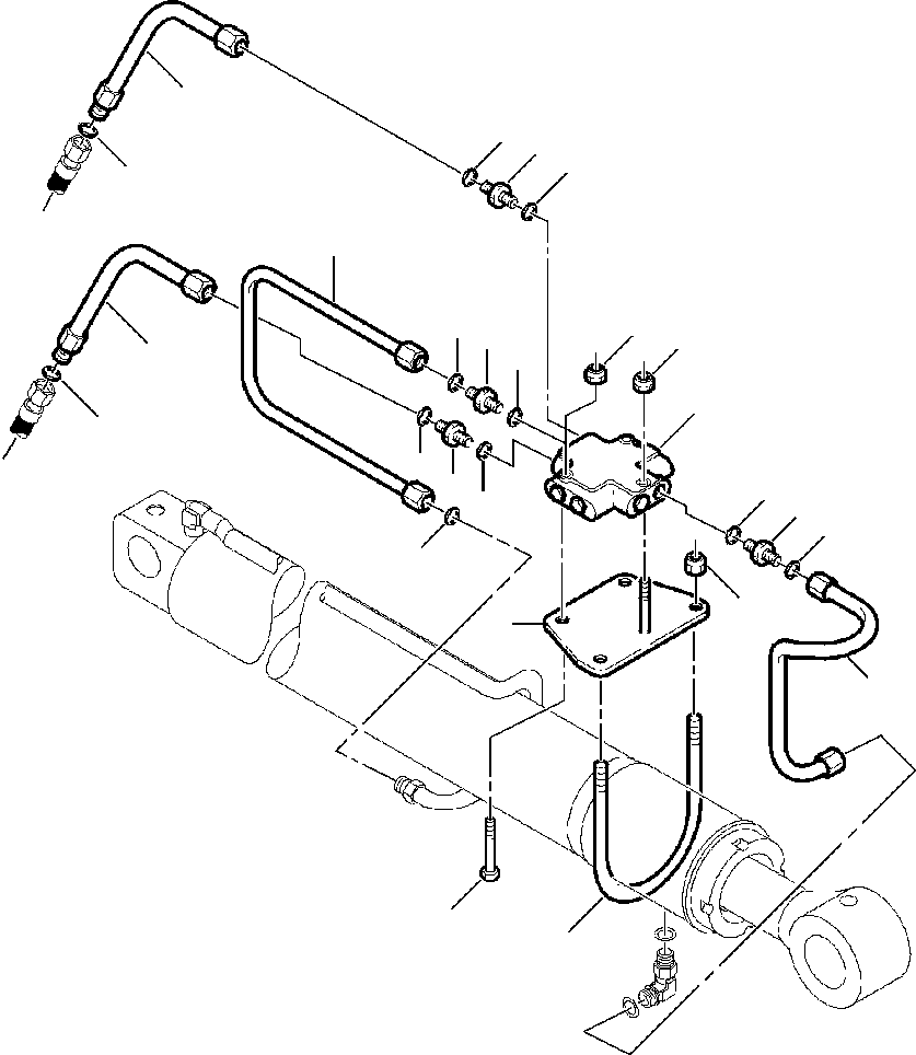 Part |$86. BACKHOE PIPING - BOOM CYLINDER SAFETY VALVE [H6725-01A0]