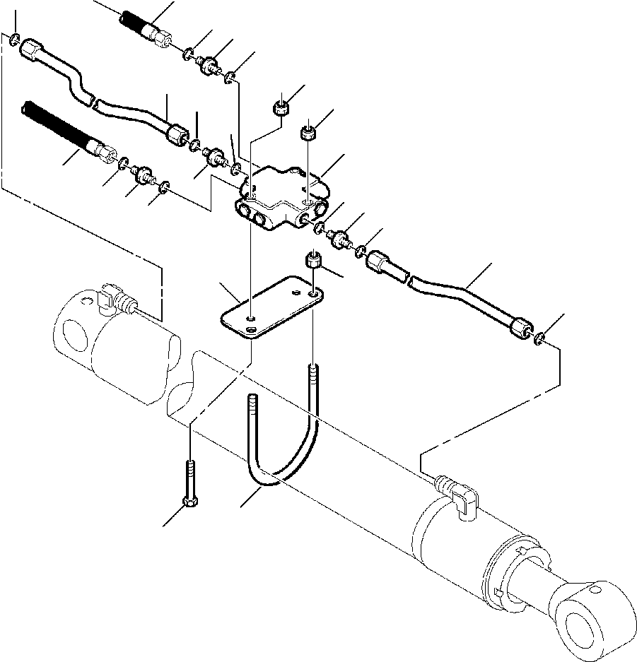 Part |$88. BACKHOE PIPING - ARM CYLINDER SAFETY VALVE [H6735-01A0]