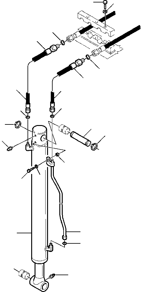 Part |$90. BACKHOE PIPING - BUCKET CYLINDER LINES [H6750-01A0]